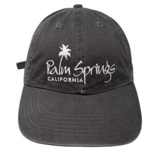 Vitronic Palm Springs California Gray Baseball Cap OS Slideback Embroidered Hat
